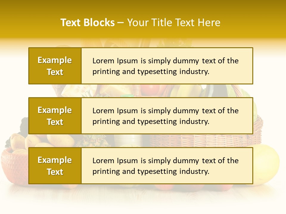 Market Ingredient Vegetable PowerPoint Template