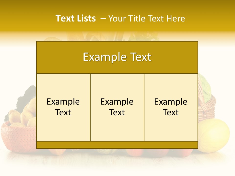 Market Ingredient Vegetable PowerPoint Template