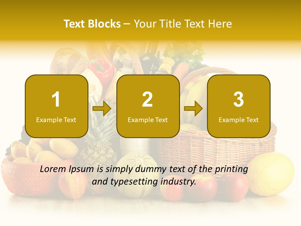 Market Ingredient Vegetable PowerPoint Template