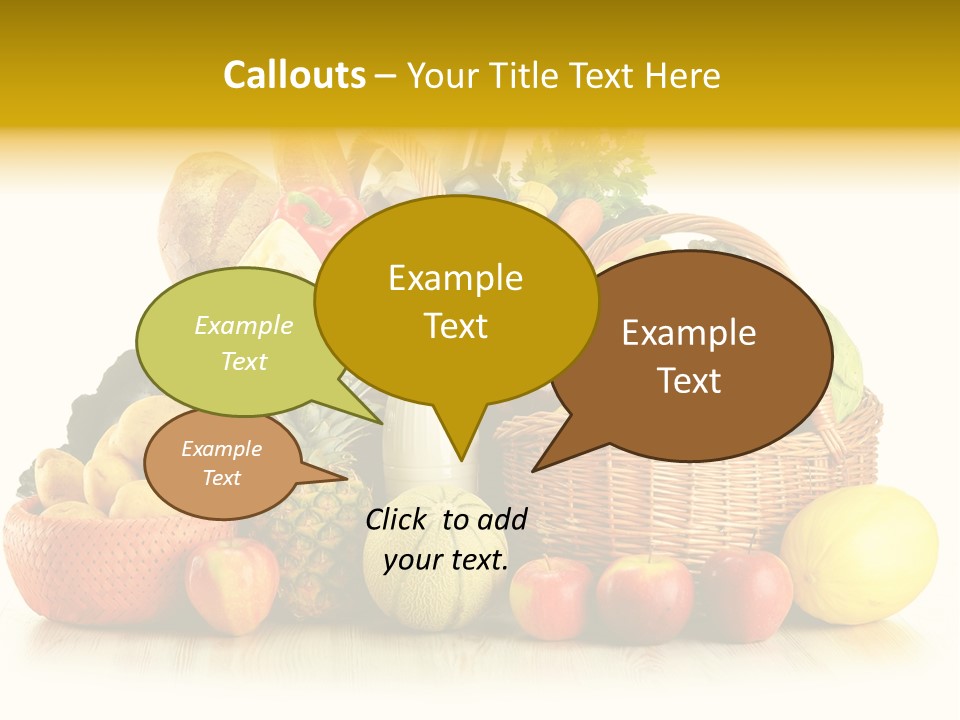 Market Ingredient Vegetable PowerPoint Template