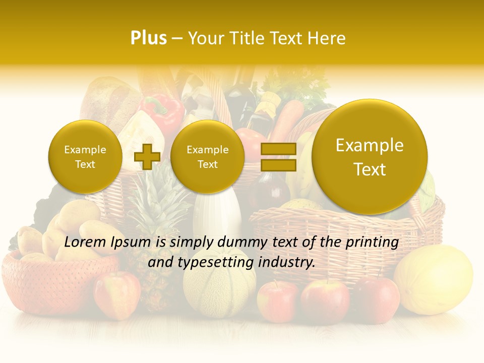 Market Ingredient Vegetable PowerPoint Template