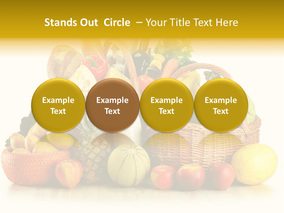 Market Ingredient Vegetable PowerPoint Template