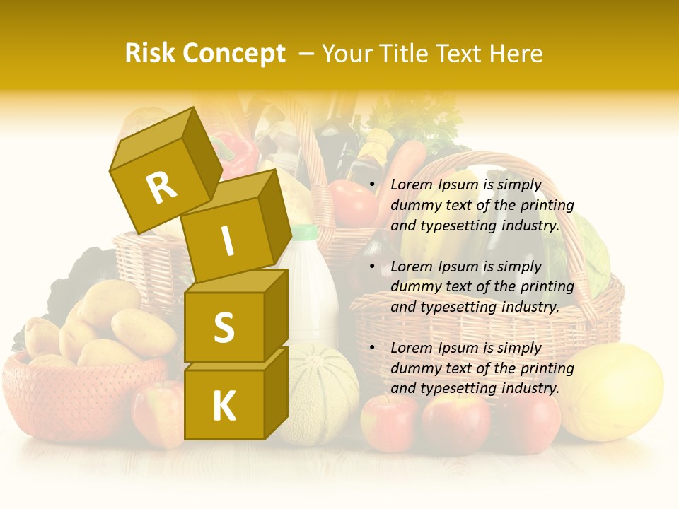 Market Ingredient Vegetable PowerPoint Template