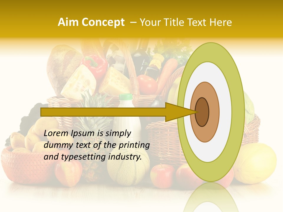 Market Ingredient Vegetable PowerPoint Template