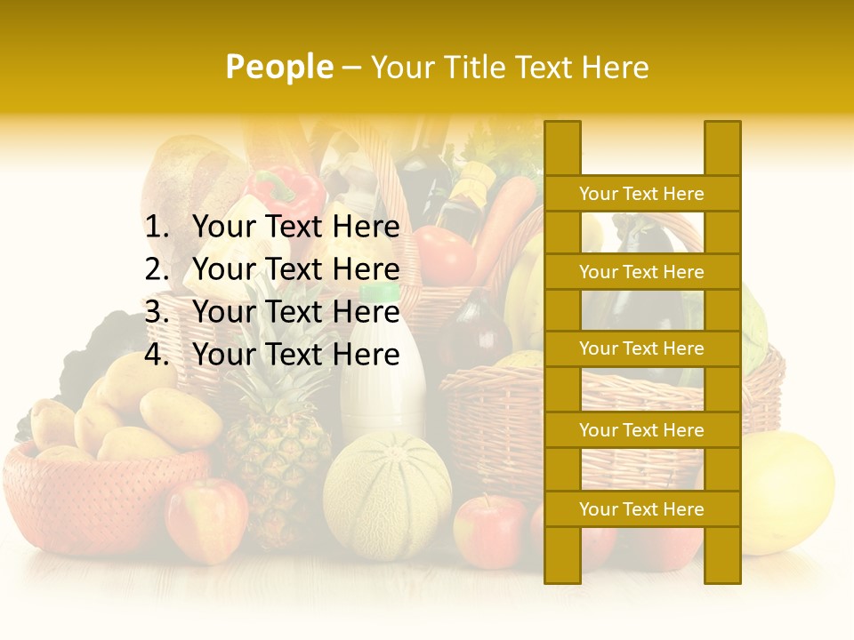 Market Ingredient Vegetable PowerPoint Template