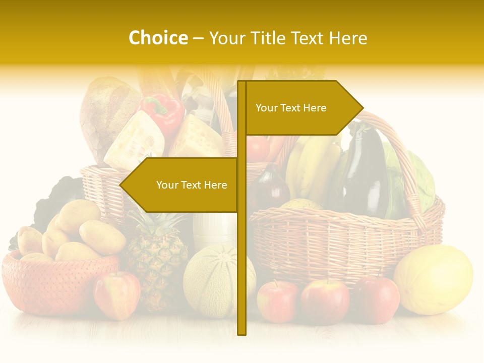 Market Ingredient Vegetable PowerPoint Template