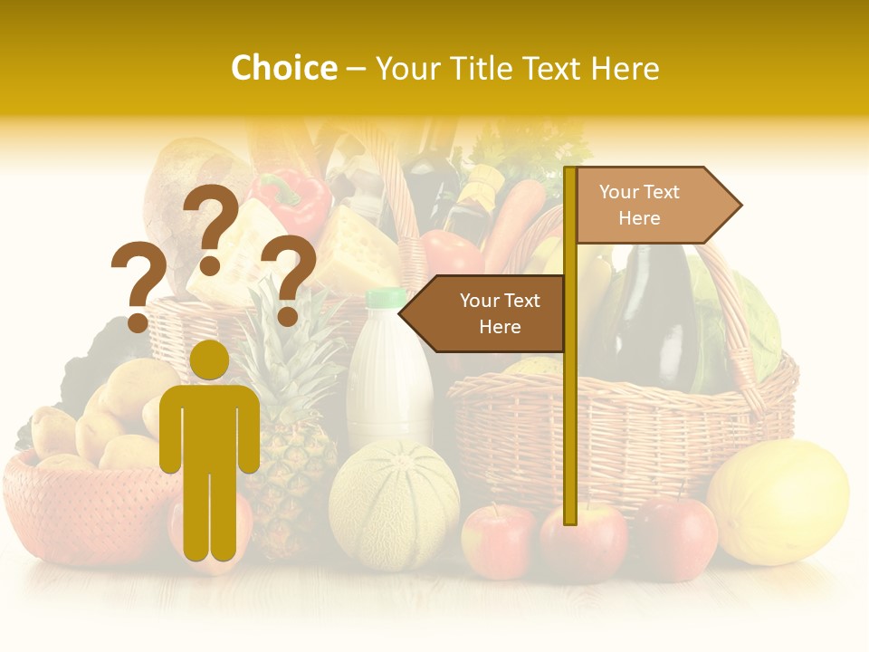 Market Ingredient Vegetable PowerPoint Template