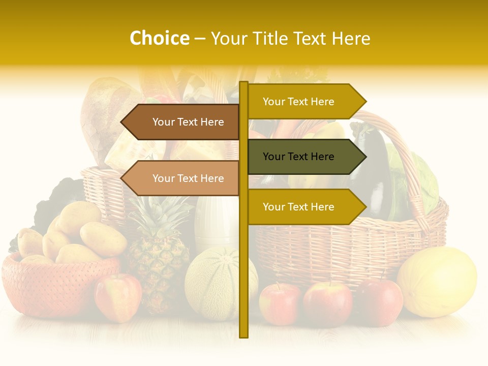 Market Ingredient Vegetable PowerPoint Template