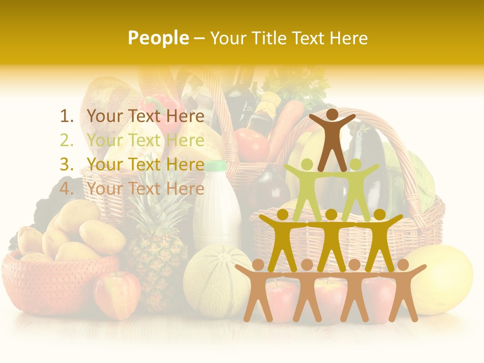 Market Ingredient Vegetable PowerPoint Template