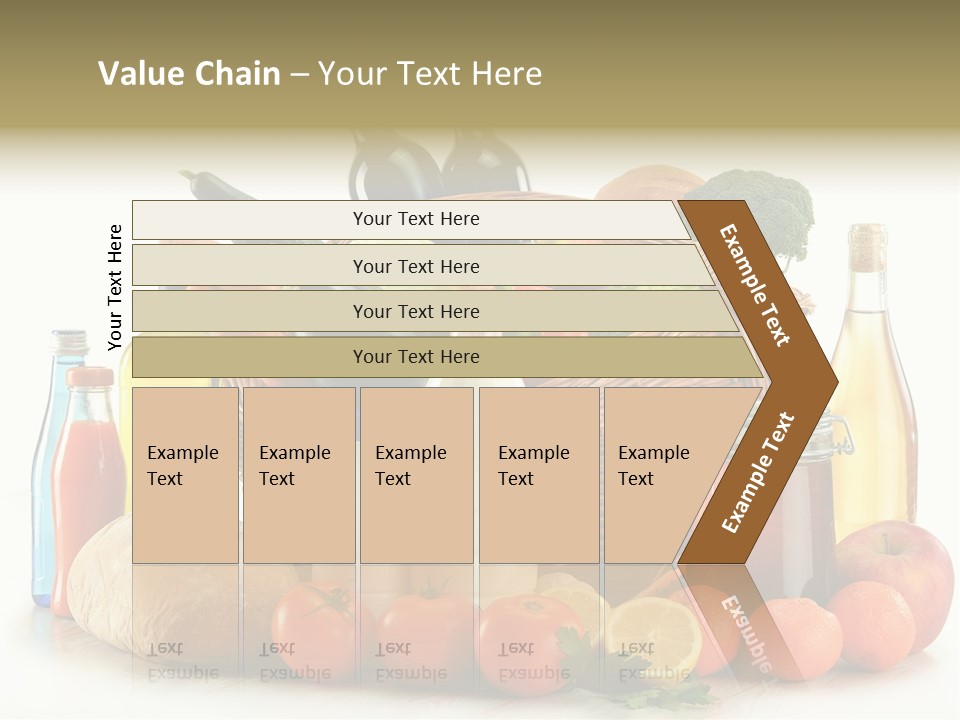 Bottle Food Broccoli PowerPoint Template