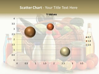 Bottle Food Broccoli PowerPoint Template