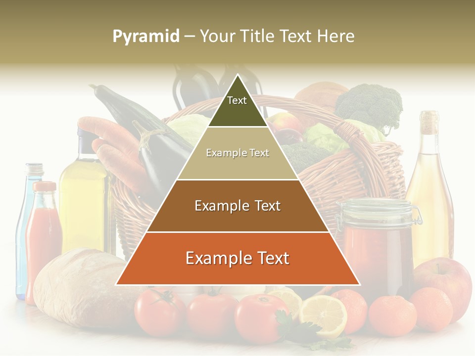 Bottle Food Broccoli PowerPoint Template