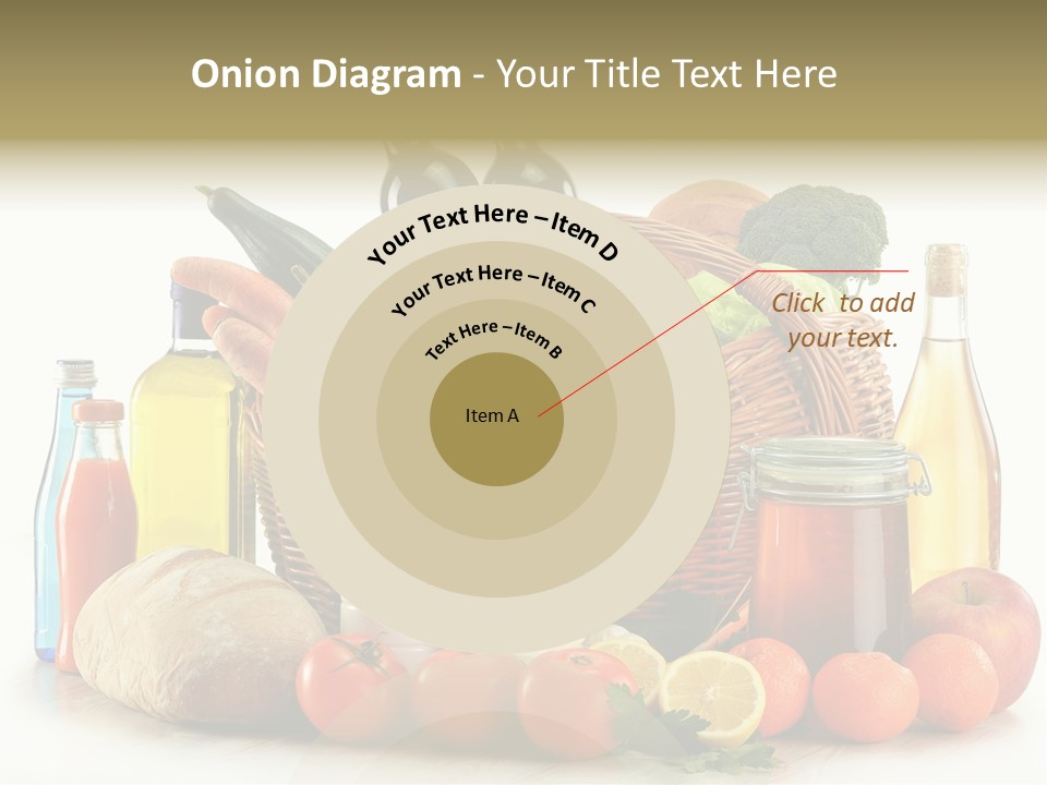 Bottle Food Broccoli PowerPoint Template