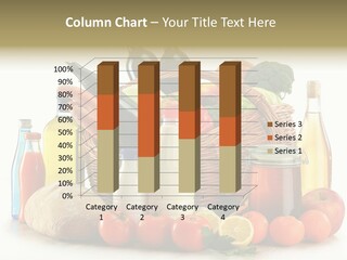 Bottle Food Broccoli PowerPoint Template