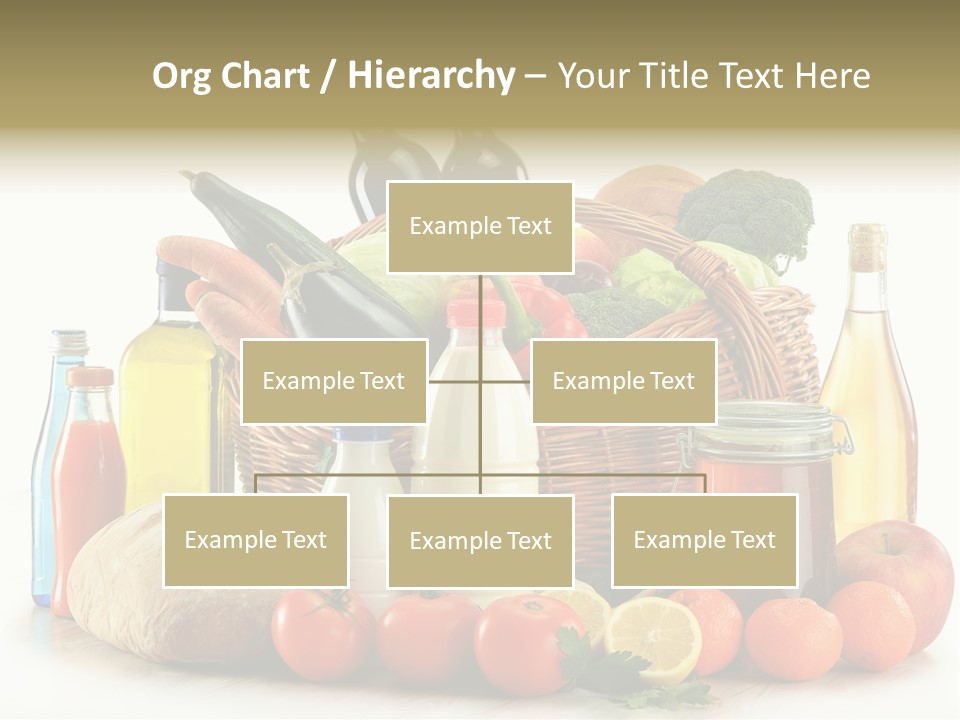 Bottle Food Broccoli PowerPoint Template
