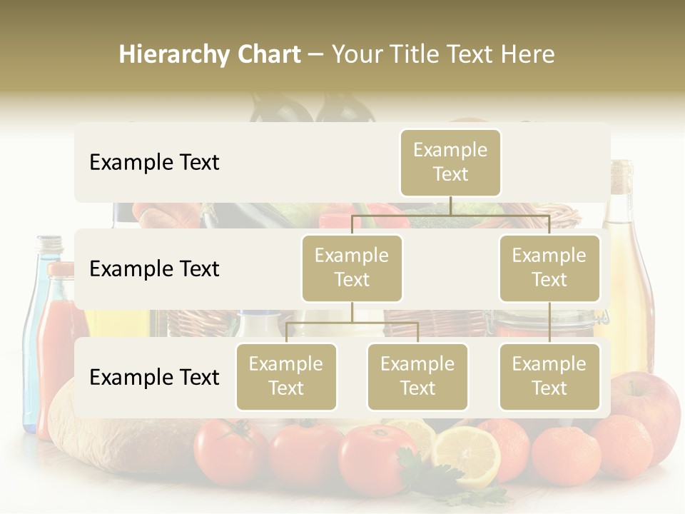 Bottle Food Broccoli PowerPoint Template