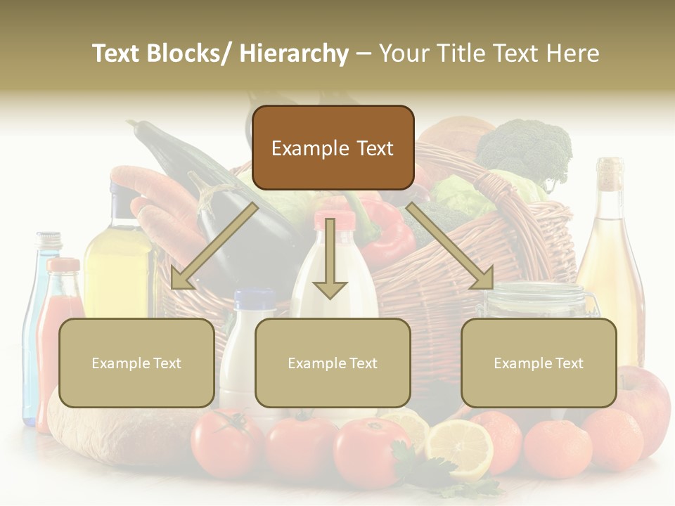 Bottle Food Broccoli PowerPoint Template