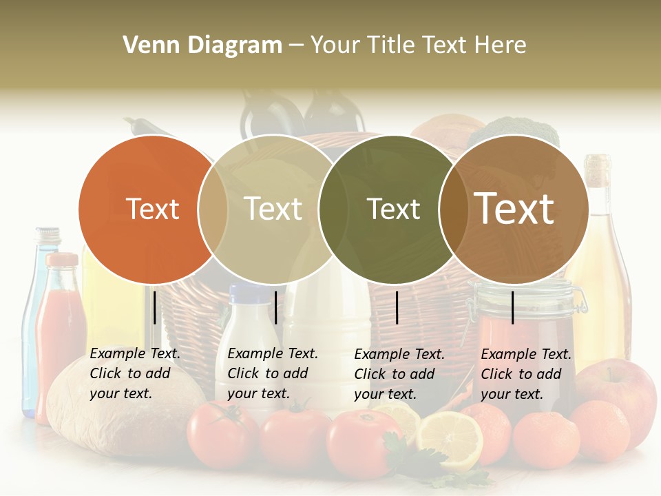 Bottle Food Broccoli PowerPoint Template