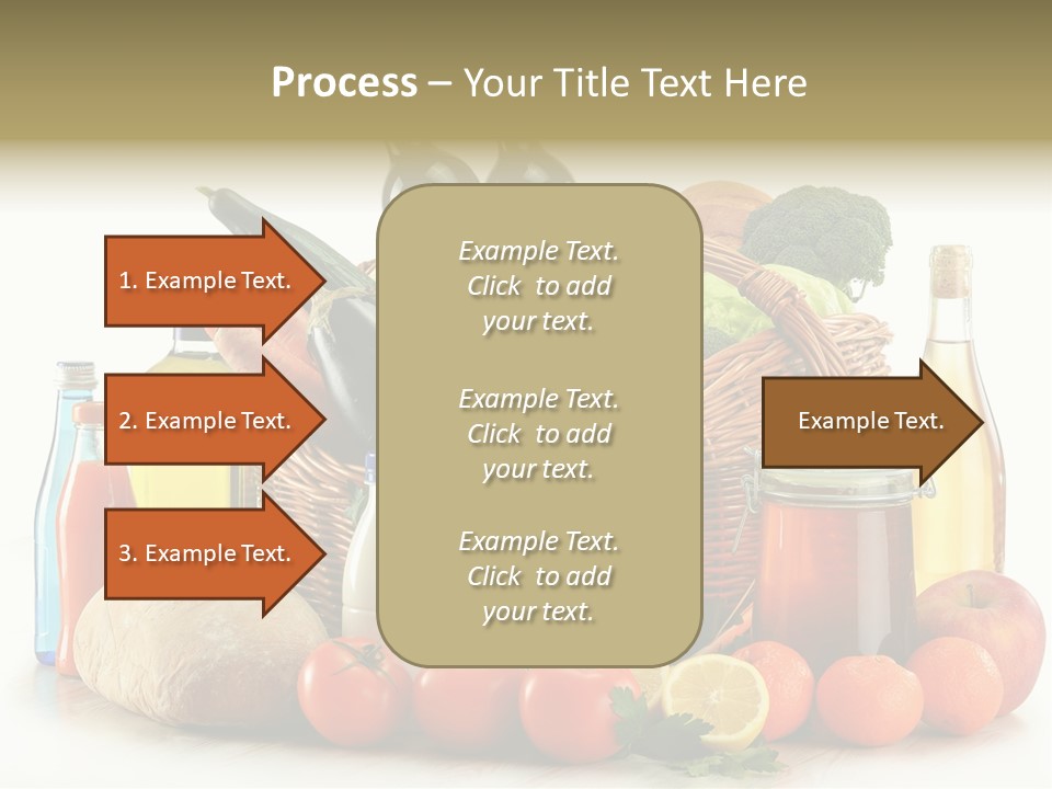 Bottle Food Broccoli PowerPoint Template