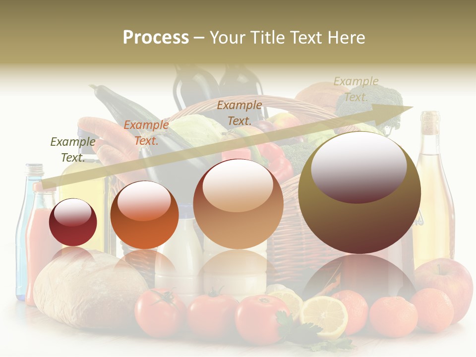 Bottle Food Broccoli PowerPoint Template