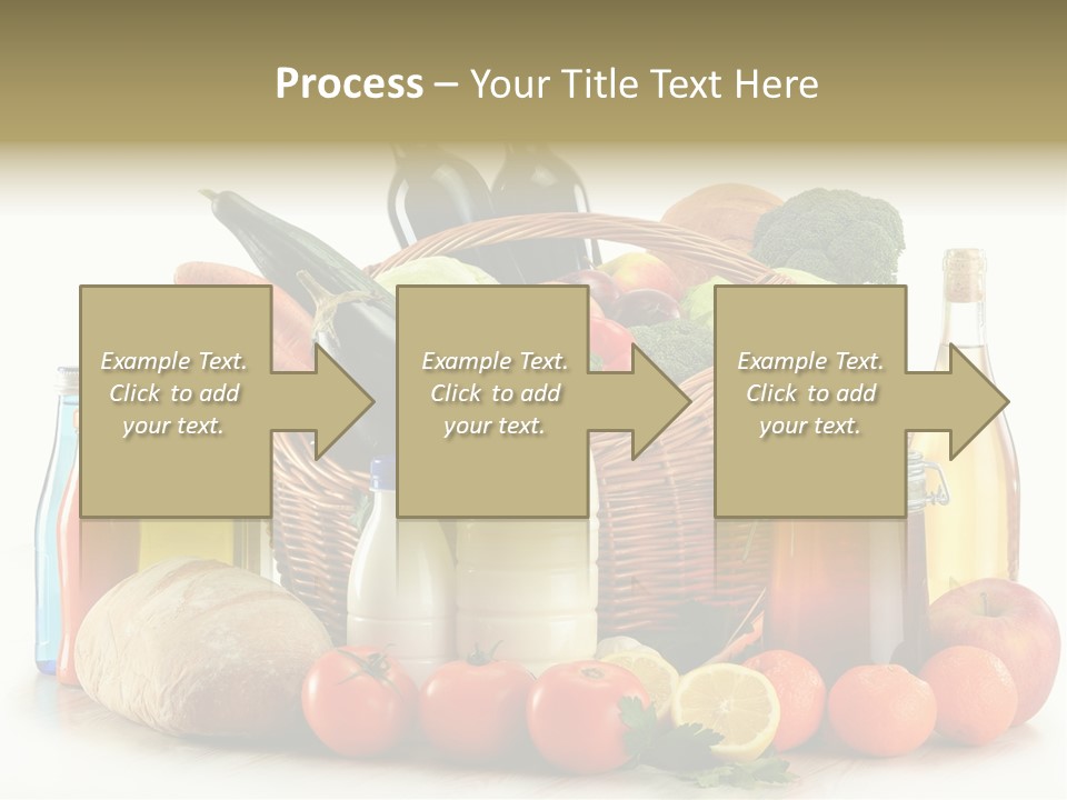Bottle Food Broccoli PowerPoint Template