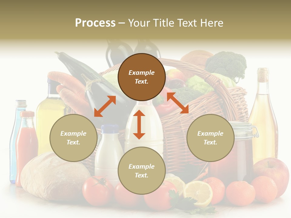 Bottle Food Broccoli PowerPoint Template