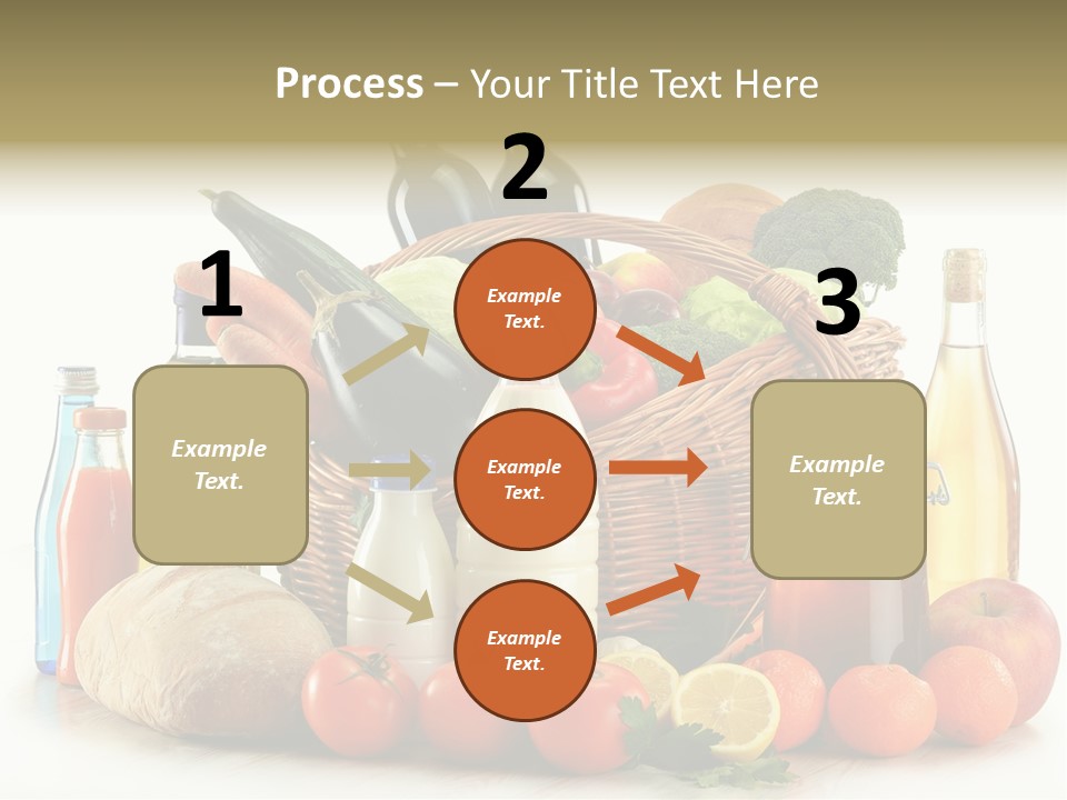 Bottle Food Broccoli PowerPoint Template