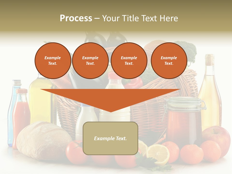 Bottle Food Broccoli PowerPoint Template