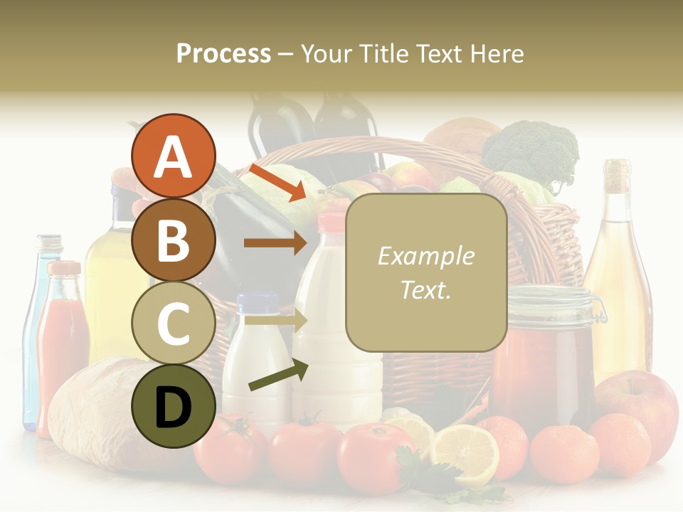 Bottle Food Broccoli PowerPoint Template