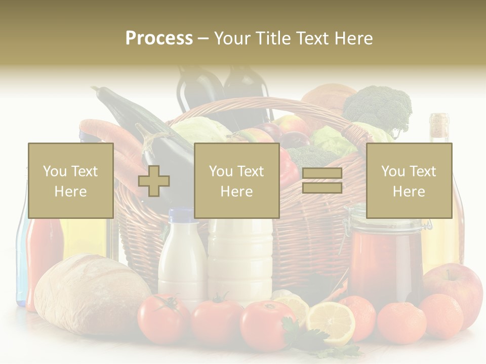 Bottle Food Broccoli PowerPoint Template