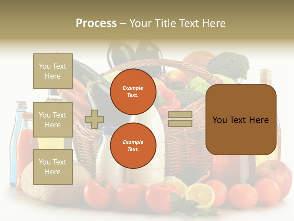 Bottle Food Broccoli PowerPoint Template