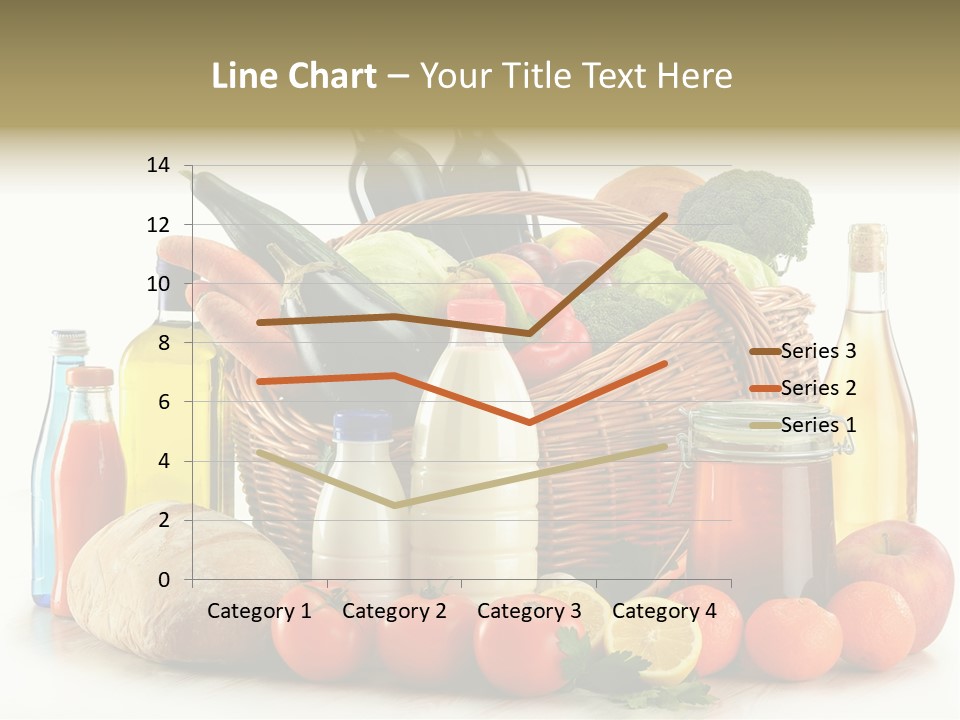 Bottle Food Broccoli PowerPoint Template