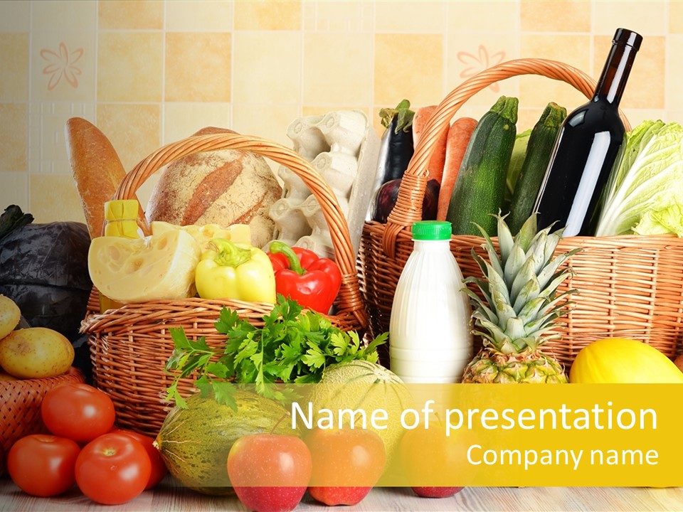 Plant Zucchini Parsley PowerPoint Template