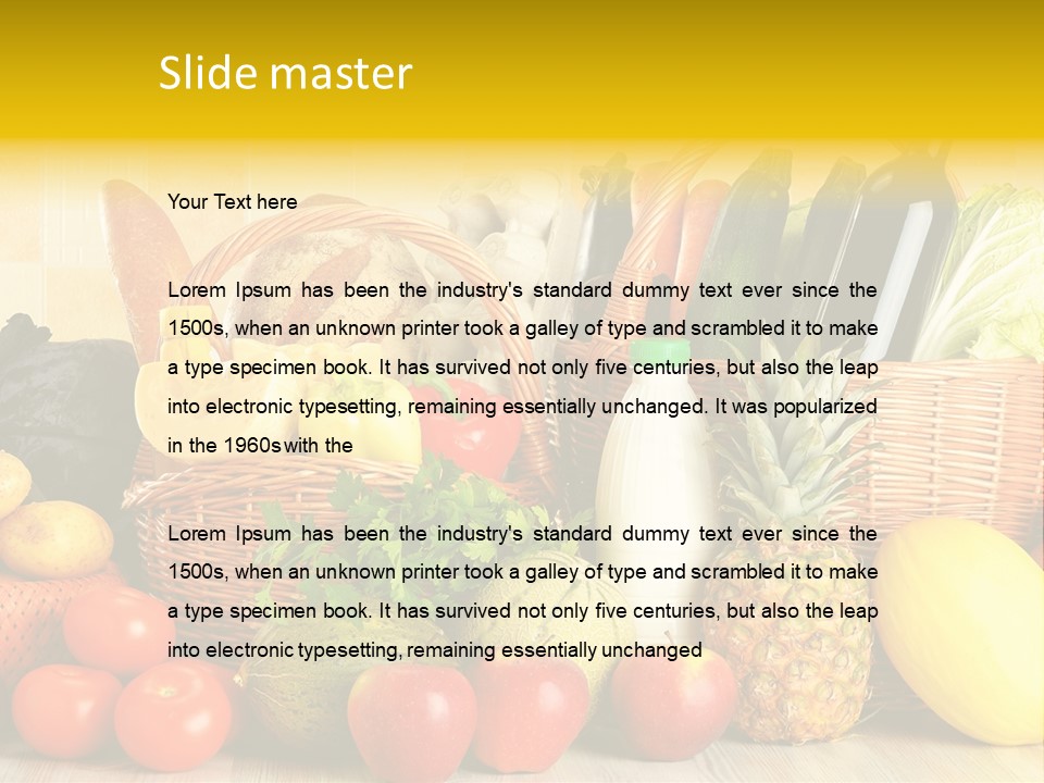 Plant Zucchini Parsley PowerPoint Template