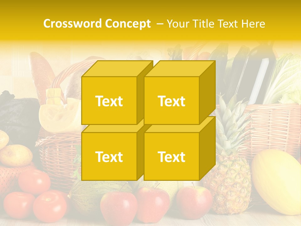 Plant Zucchini Parsley PowerPoint Template