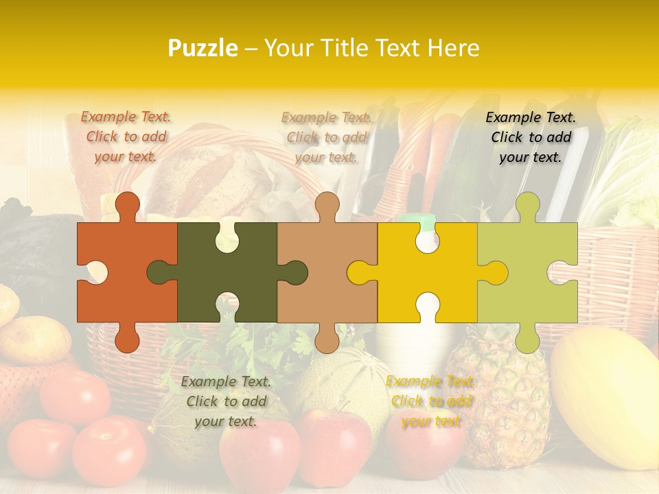 Plant Zucchini Parsley PowerPoint Template
