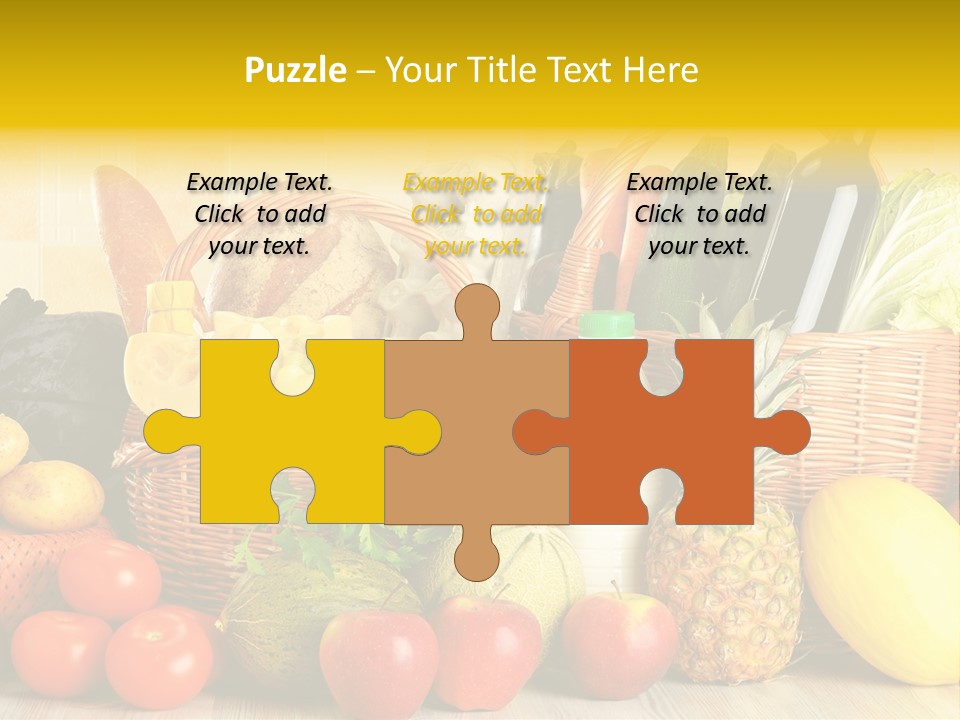 Plant Zucchini Parsley PowerPoint Template