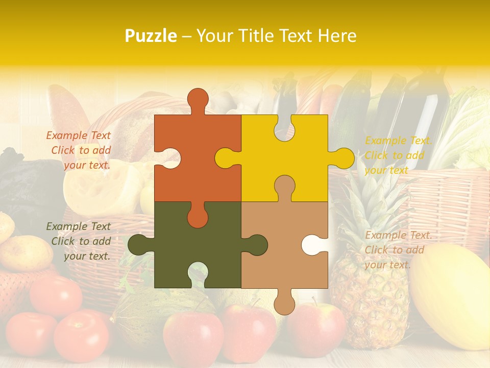 Plant Zucchini Parsley PowerPoint Template