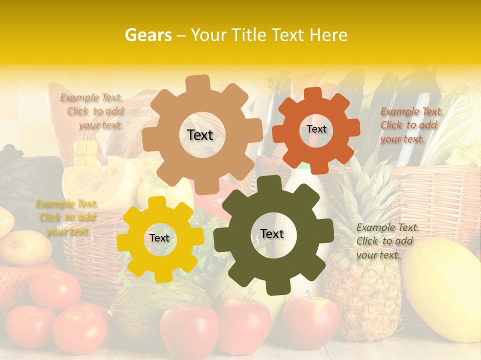 Plant Zucchini Parsley PowerPoint Template