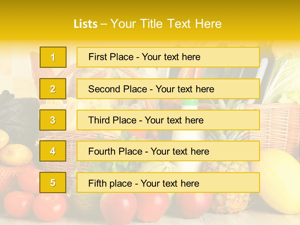 Plant Zucchini Parsley PowerPoint Template