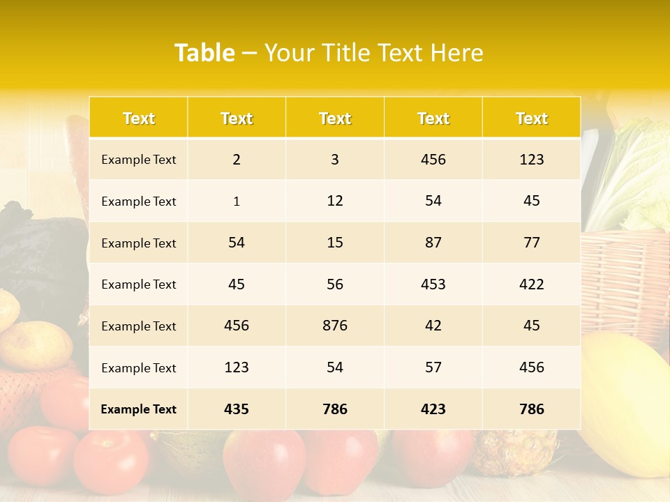 Plant Zucchini Parsley PowerPoint Template