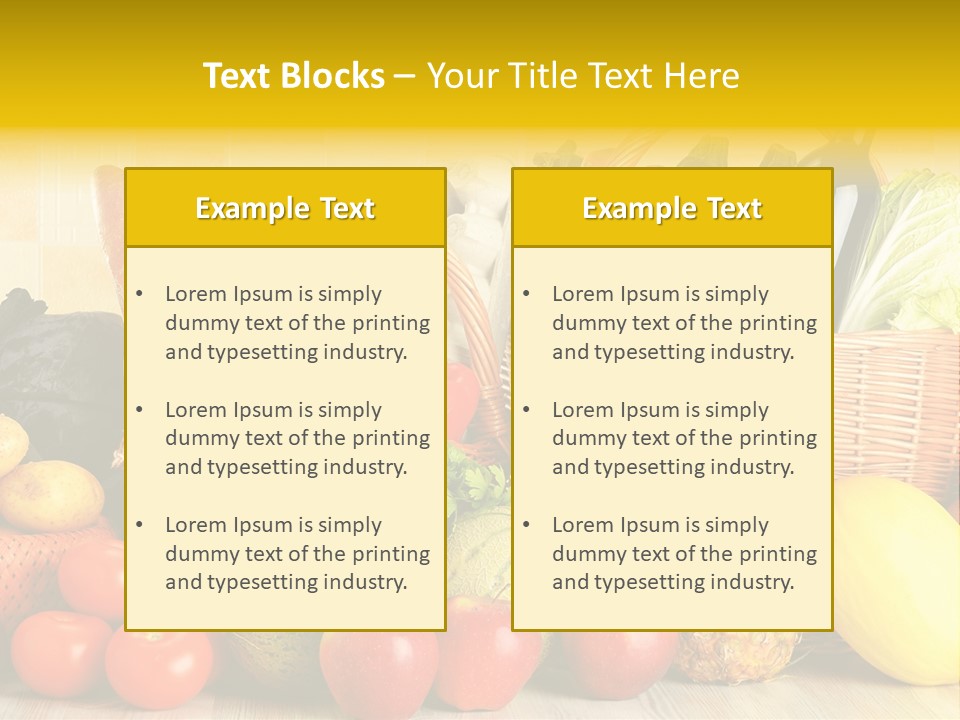 Plant Zucchini Parsley PowerPoint Template