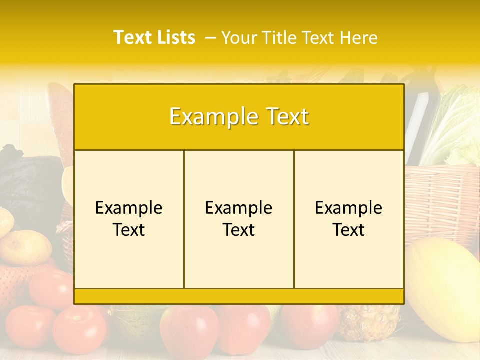 Plant Zucchini Parsley PowerPoint Template