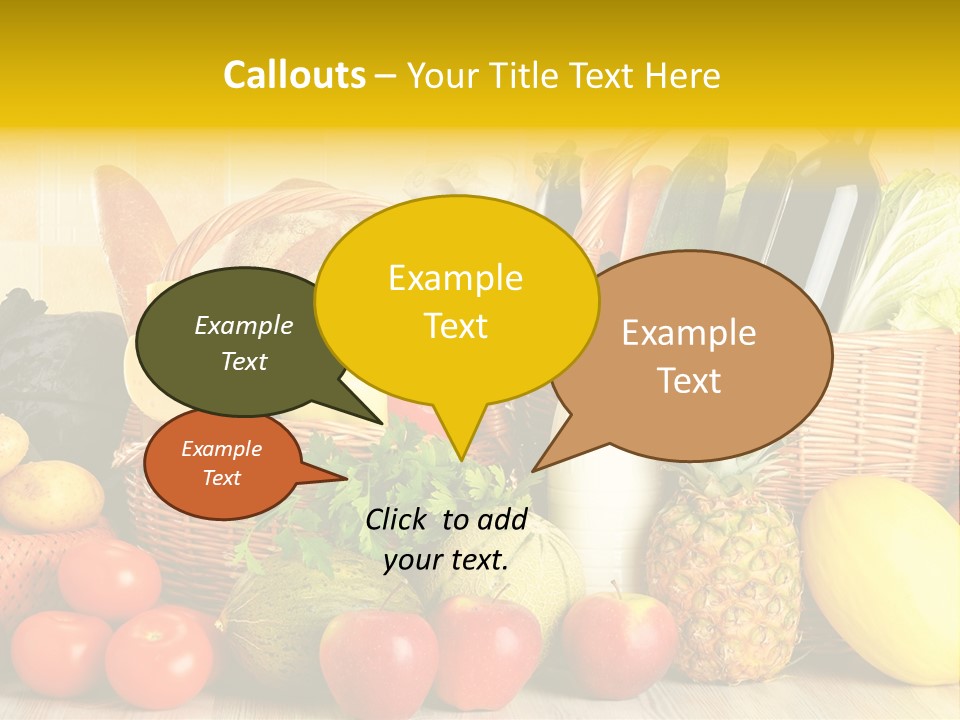 Plant Zucchini Parsley PowerPoint Template