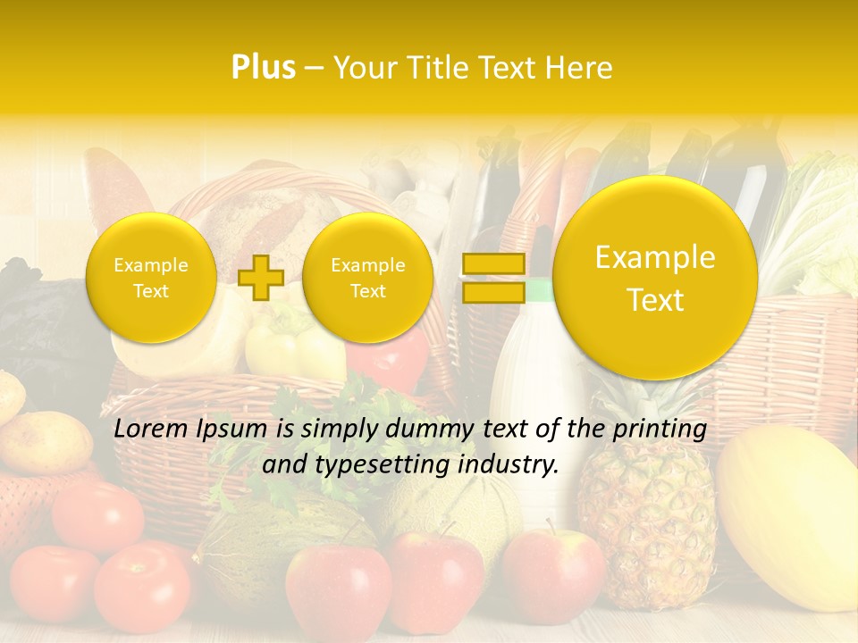 Plant Zucchini Parsley PowerPoint Template