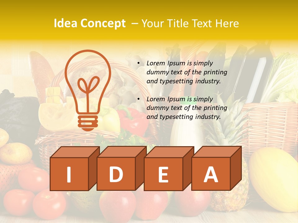 Plant Zucchini Parsley PowerPoint Template