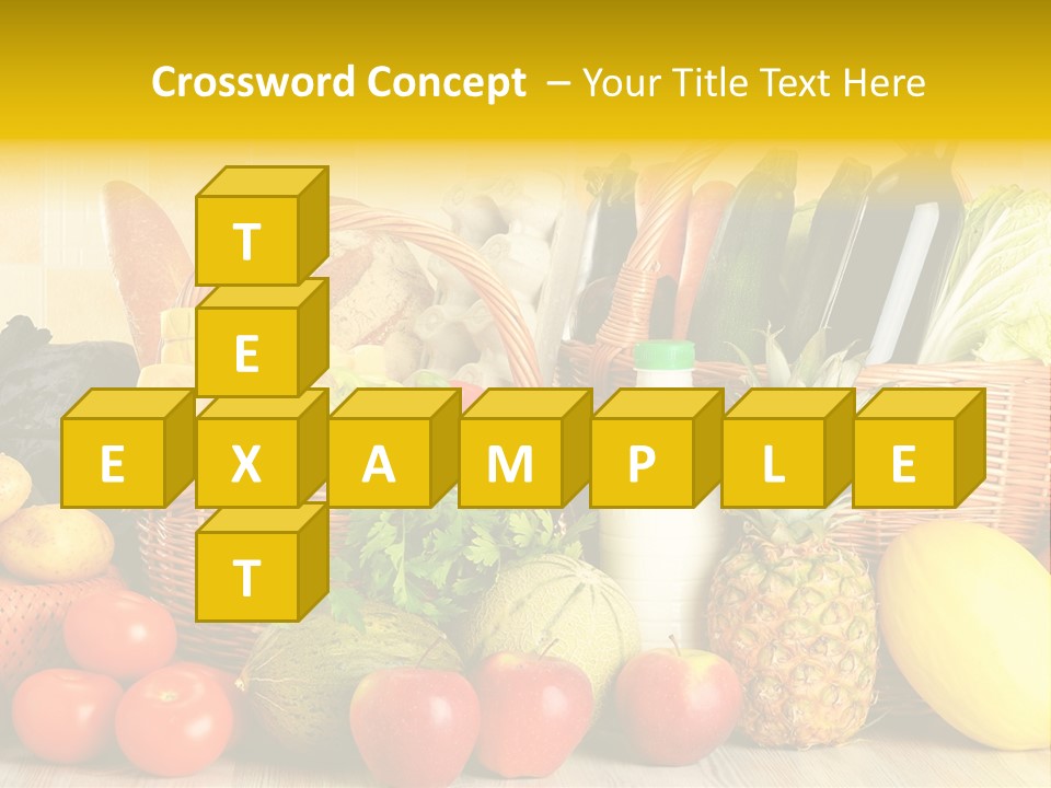 Plant Zucchini Parsley PowerPoint Template