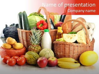 Food Tomato Market PowerPoint Template