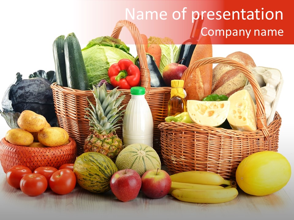 Food Tomato Market PowerPoint Template