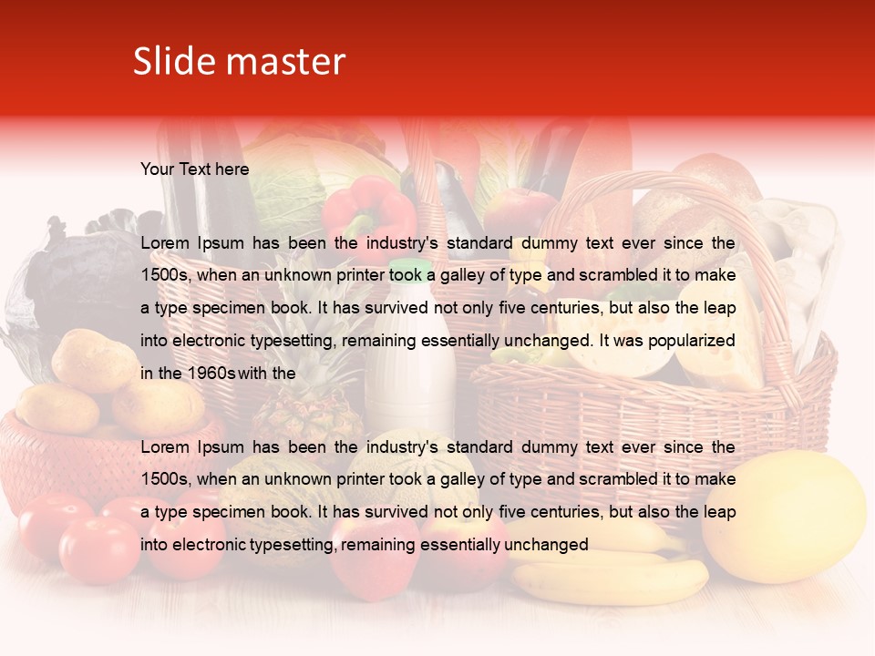 Food Tomato Market PowerPoint Template